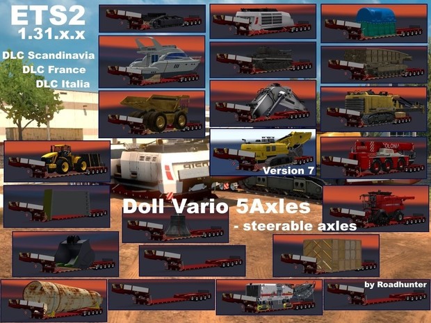 DOLL VARIO 5Axles Pack with 21 Cargos Version 7
