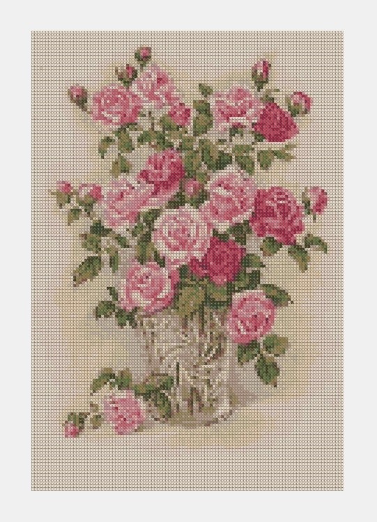Cross Stitch PDF Flower