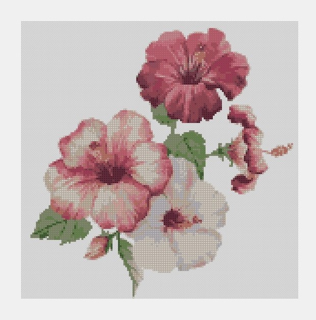 Cross Stitch PDF Flower