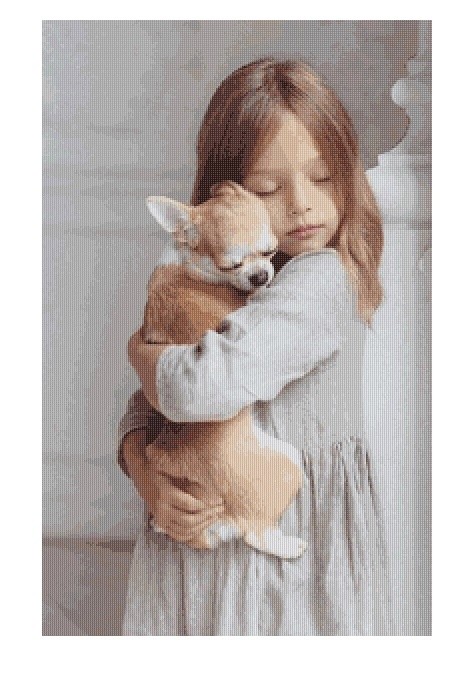 Transform your photo into cross stitch pattern.