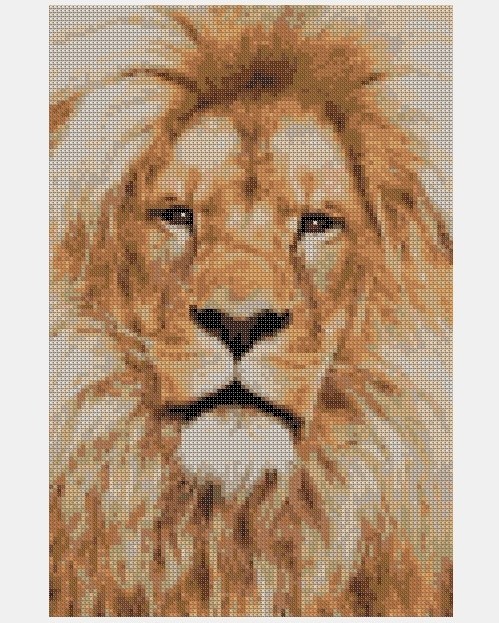 Cross Stitch PDF Lion
