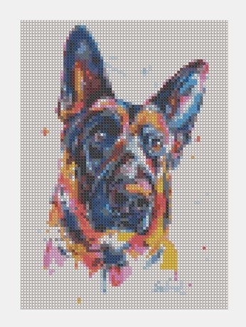 Cross Stitch PDF Dog