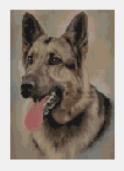 Cross Stitch PDF Dog