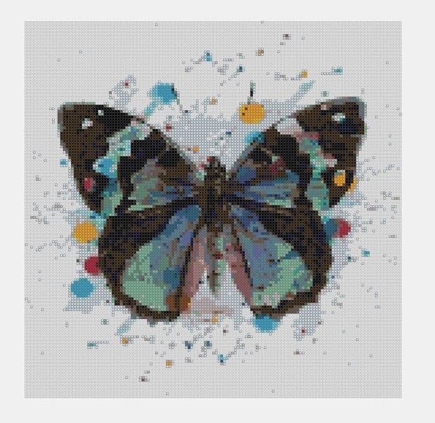 Cross Stitch PDF Butterfly