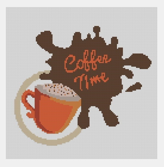 Cross Stitch PDF Coffee