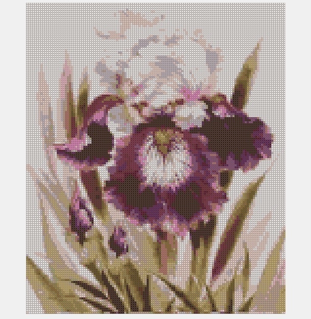 Cross Stitch PDF Flower