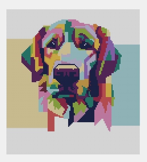 Cross Stitch PDF Dog
