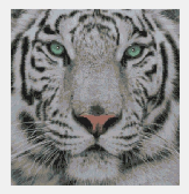 Cross Stitch PDF Tiger
