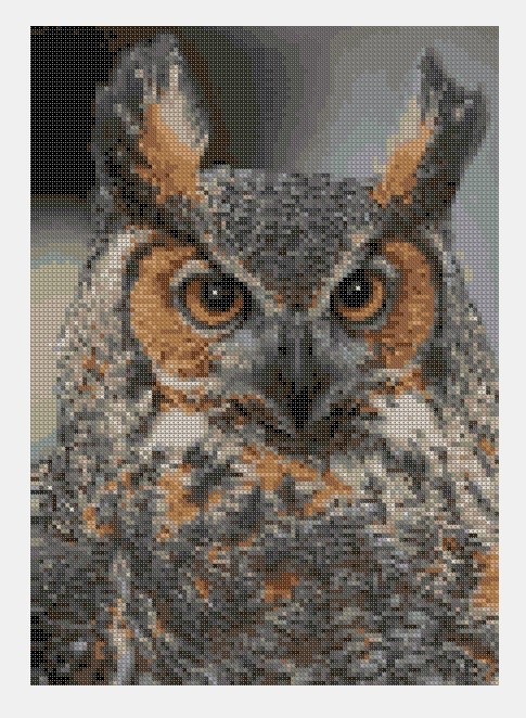 Cross Stitch PDF Owl