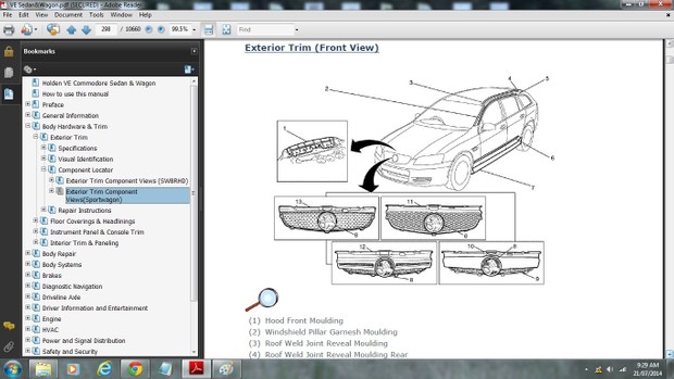 Holden VE Commodore Sedan/Sportwagon Workshop Manual
