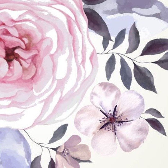 Vintage watercolor Floral Bouquet, Watercolor flowers, Watercolor floral elements