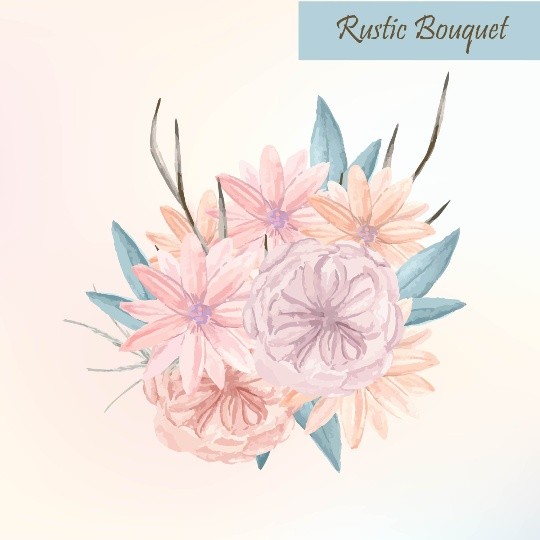 Rustic Vector Bouquet