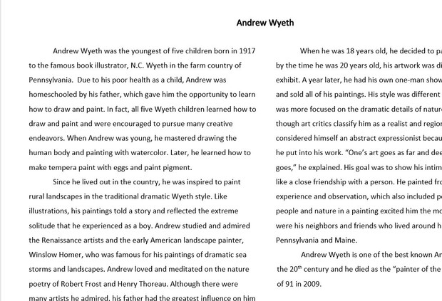 Andrew Wyeth: American Art History Project and Lesson