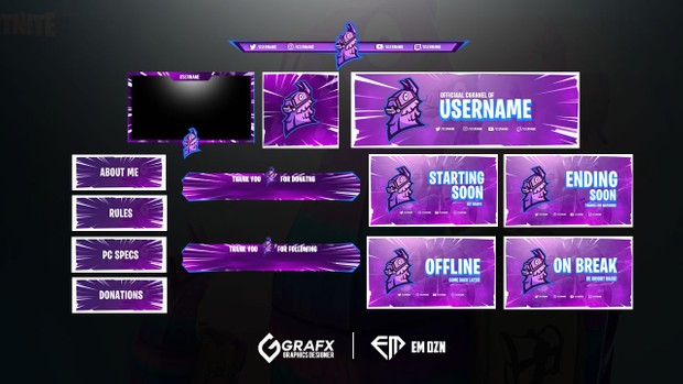 Twitch Fortnite Banner Template Fortnite Free Renegade Raider