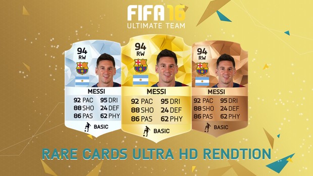 FIFA 16 - RARE Cards rendition (Ultra HD)