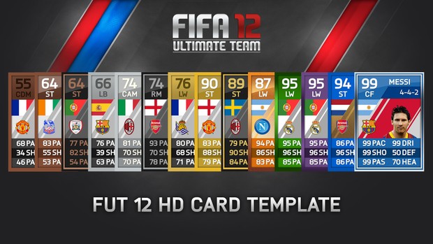 FUT 12 - HD CARD TEMPLATE