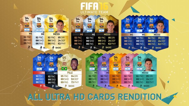 FIFA 16 - All Cards rendition (Ultra HD)