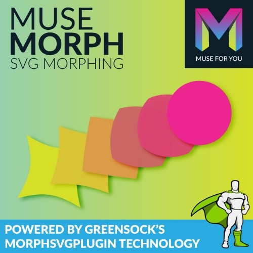 Muse Morph - SVG Morphing - Powered by Greensock's MorphSVGPlugin