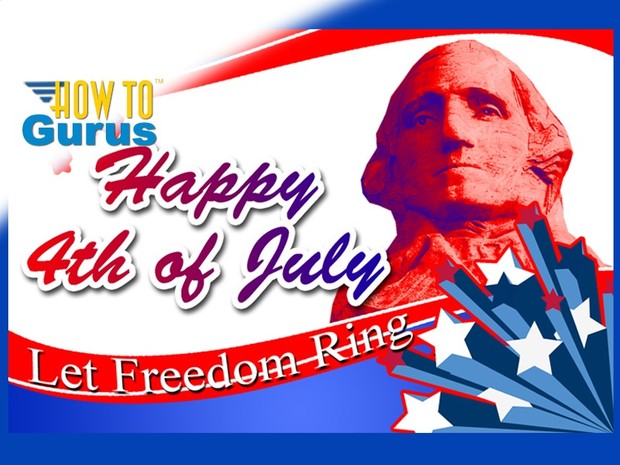 How To Make a Patriotic American 4th of July Celebration Card in Photoshop Elements Tutorial