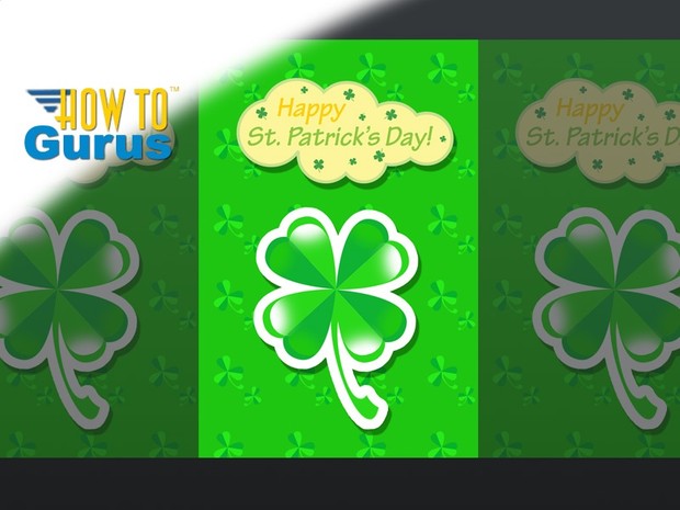 How to Create a Custom St Patrick's Day Card in Photoshop Elements 11 12 13 14 PSE Tutorial