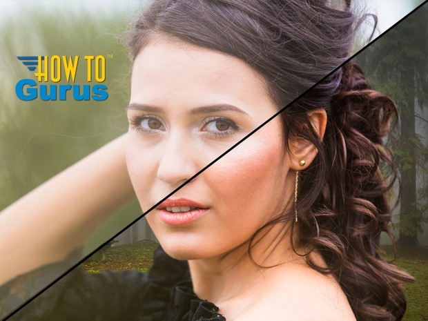 How to use Refine Edge to do Hair Masking in Photoshop CS4 CS3 to Replace Background - PS Tutorial