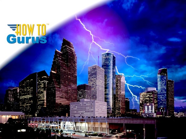 How to Make Realistic Lightning and Add to Sky in Photoshop Elements 11 12 13 14 Tutorial