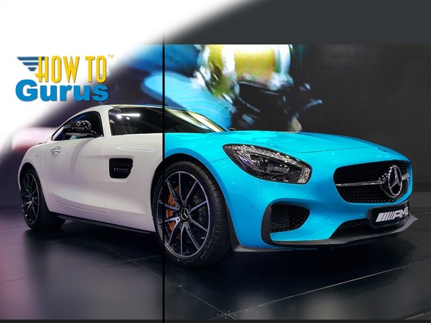 How to Change the Color of a White Car in Photoshop Elements 14 13 12 11 Tutorial