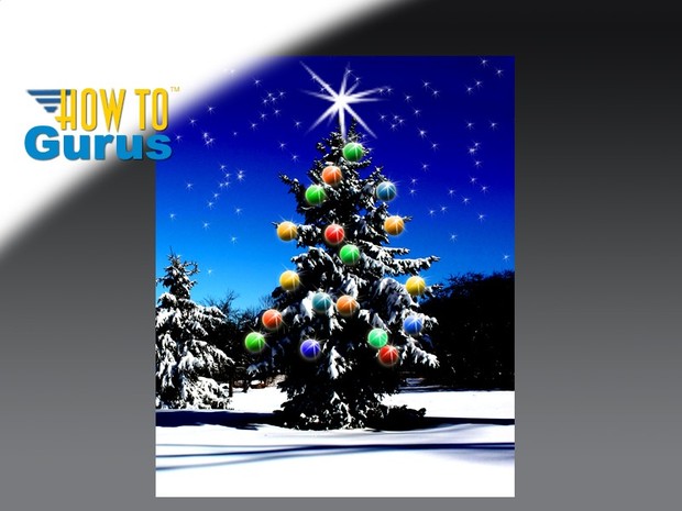 How to make a Christmas Card using Photoshop Elements 11 12 13 14 Tutorial