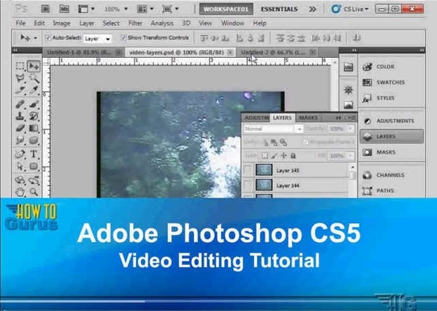 Adobe Photoshop CS5 Video Editing Tutorial - How to Import and Work with Video