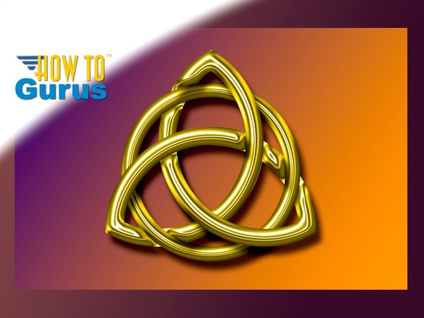 How To Make a Gold Metallic Celtic Knot in Photoshop Elements 15 14 13 12 11 Tutorial