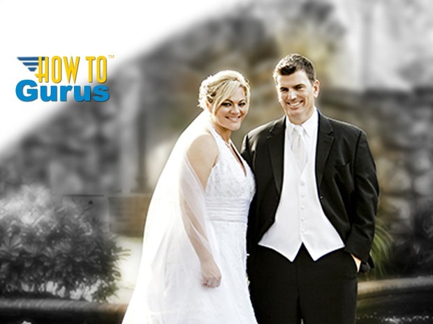 How to Fade Color to Black & White for Wedding Photography in Photoshop Elements 14 13 12 11