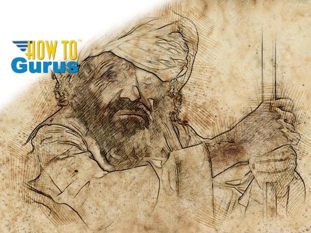 How to do an Old Fashioned Sketch Photo Manipulation in Photoshop Elements 14 13 12 11 Tutorial