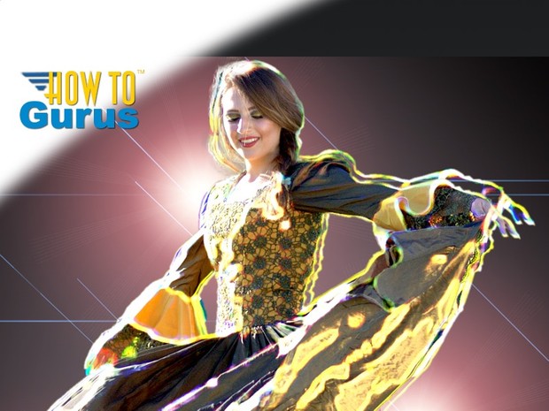 How to Create a Glowing Light Streaks Photo Manipulation in Photoshop Elements 14 13 12 11 Tutorial