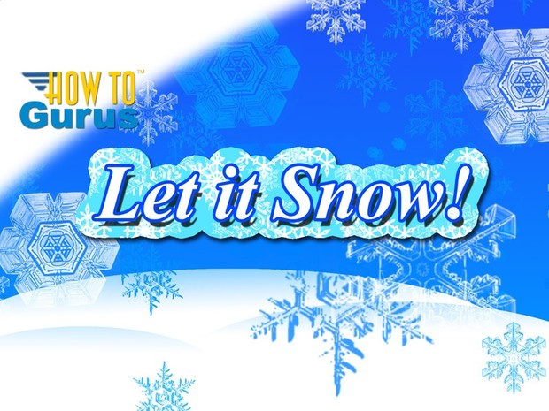 How to make a Snowflakes Christmas Card completely in Photoshop Elements 11 12 13 14 PSE Tutorial