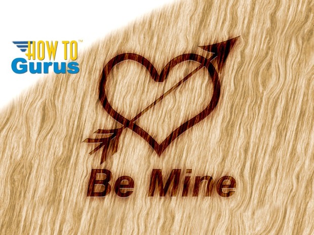 How To Make a Wood Burn Valentines Card in Photoshop Elements 15 14 13 12 11 Tutorial