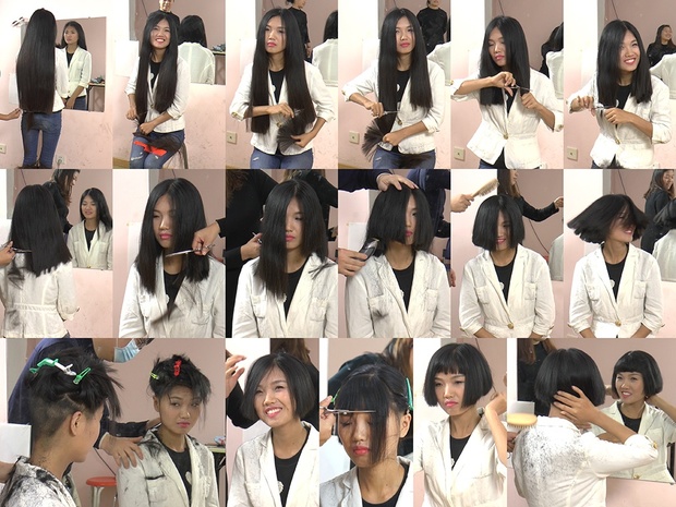 Miss Lu Super Long to Bob Haircut in Stages