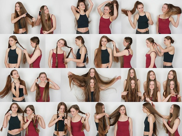 Bella & Joan Hair Play
