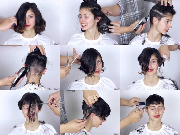 Giulia's Pixie Cut