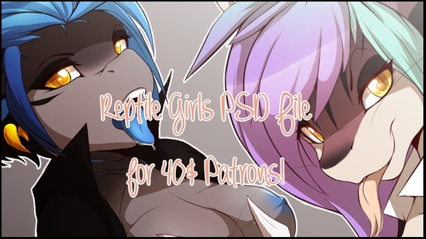 Reptiles Girls PSD File