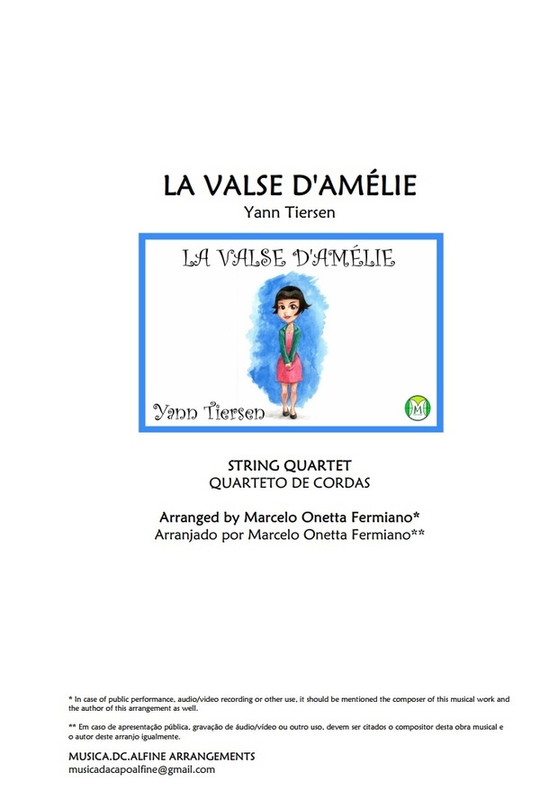 Valse d'Amélie - Tiersen - String Quartet - Score and parts.pdf