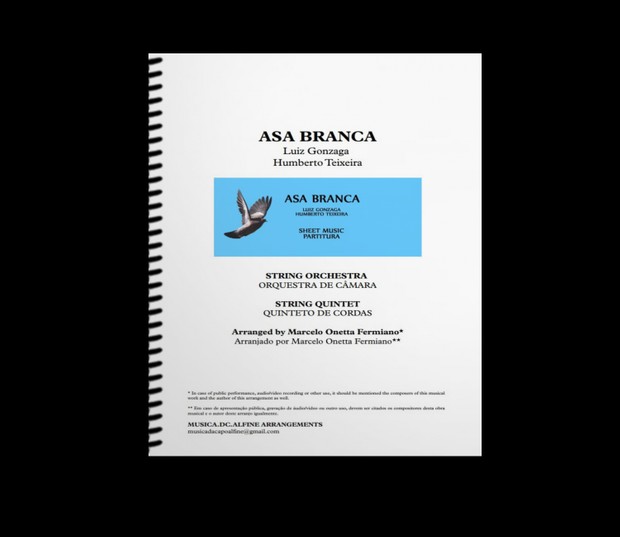 Asa Branca - L Gonzaga - Orquestra de Câmara - Partitura com Grade e Partes