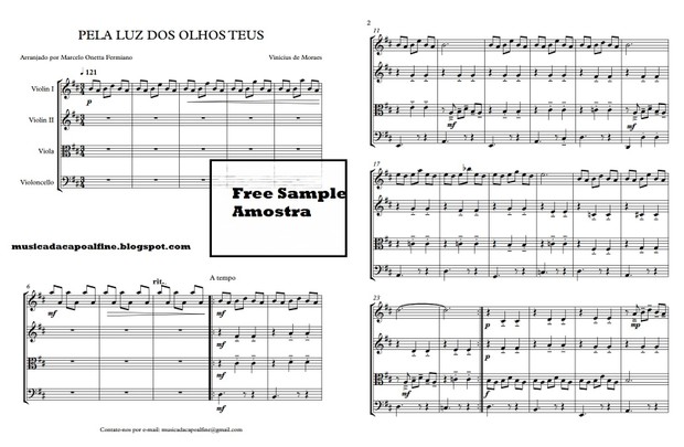 PELA LUZ DOS OLHOS TEUS - Quarteto de Cordas - Score and parts.pdf