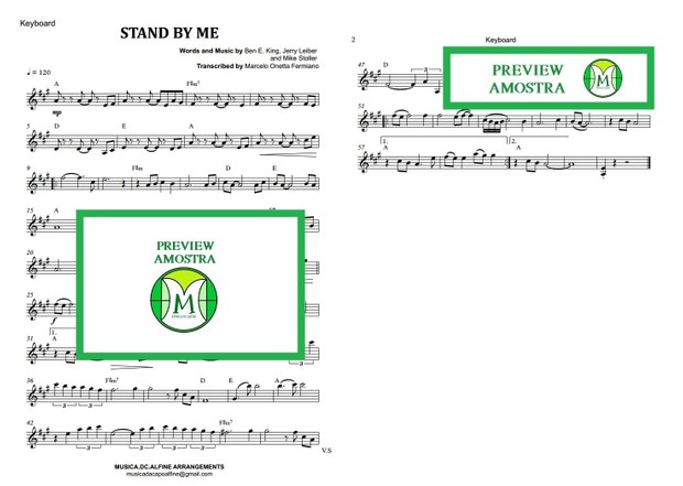 Stand By Me - Ben E. King - Keyboard or Violin Sheet Music