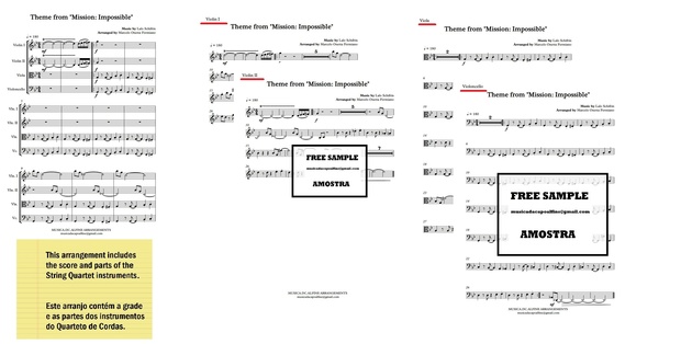 Theme from Mission Impossible - String Quartet - Score and parts.pdf