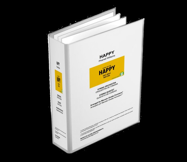 Happy - Pharrell Williams - String Orchestra/String Quintet - Full Score and parts