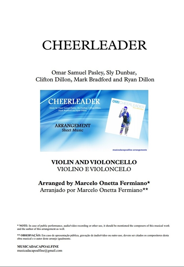 CHEERLEADER - OMI - VIOLIN AND VIOLONCELLO - Sheet Music - Score and parts.pdf
