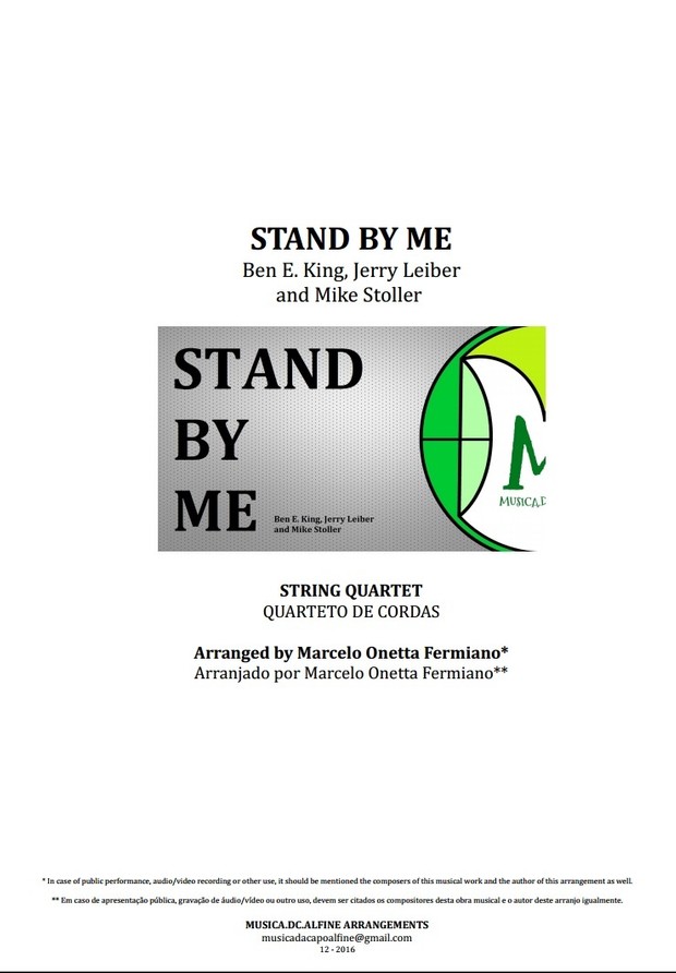 Stand By Me | Ben E. King | String Quartet | Score Download