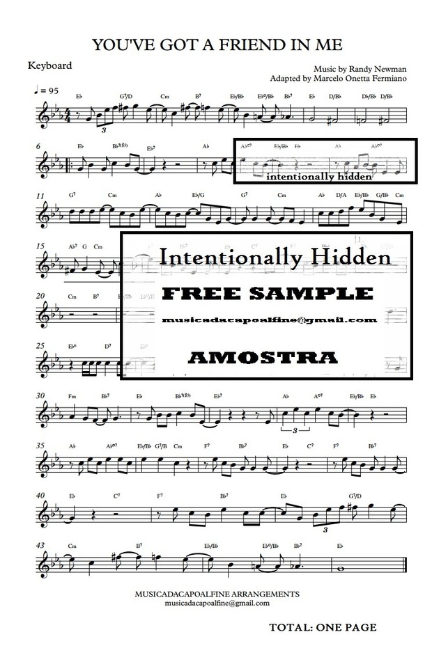 You've Got a Friend in Me - Randy Newman - Keyboard - Parts.pdf