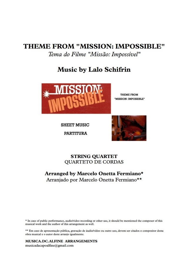 Theme from Mission Impossible - String Quartet - Score and parts.pdf
