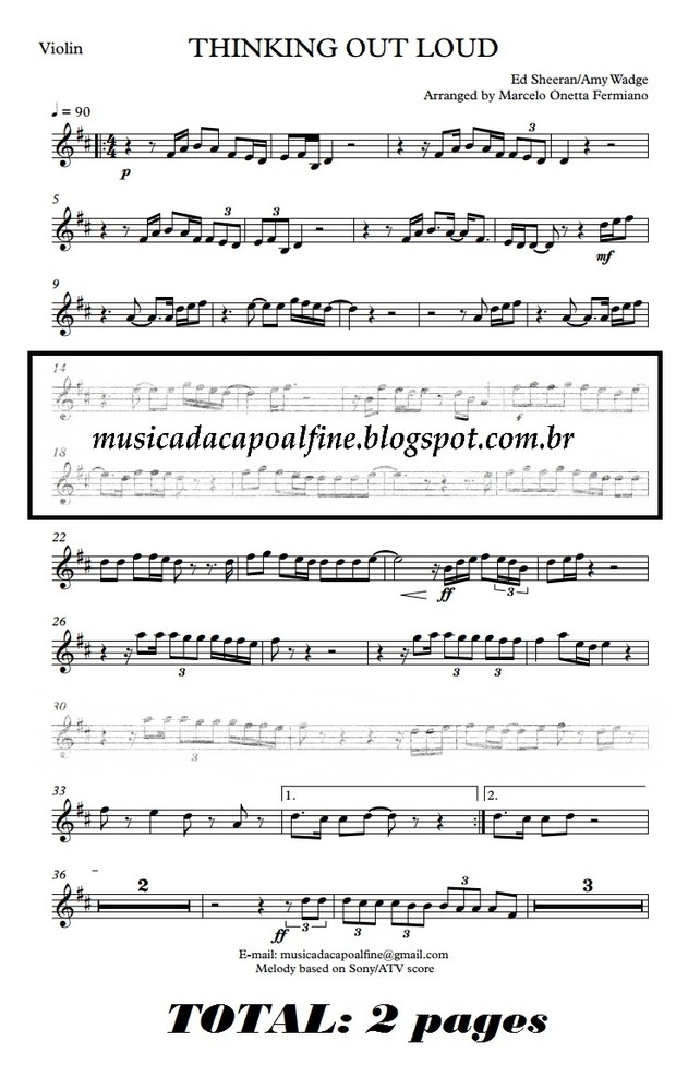 Thinking Out Loud - Violin - Parts sheet music download.pdf